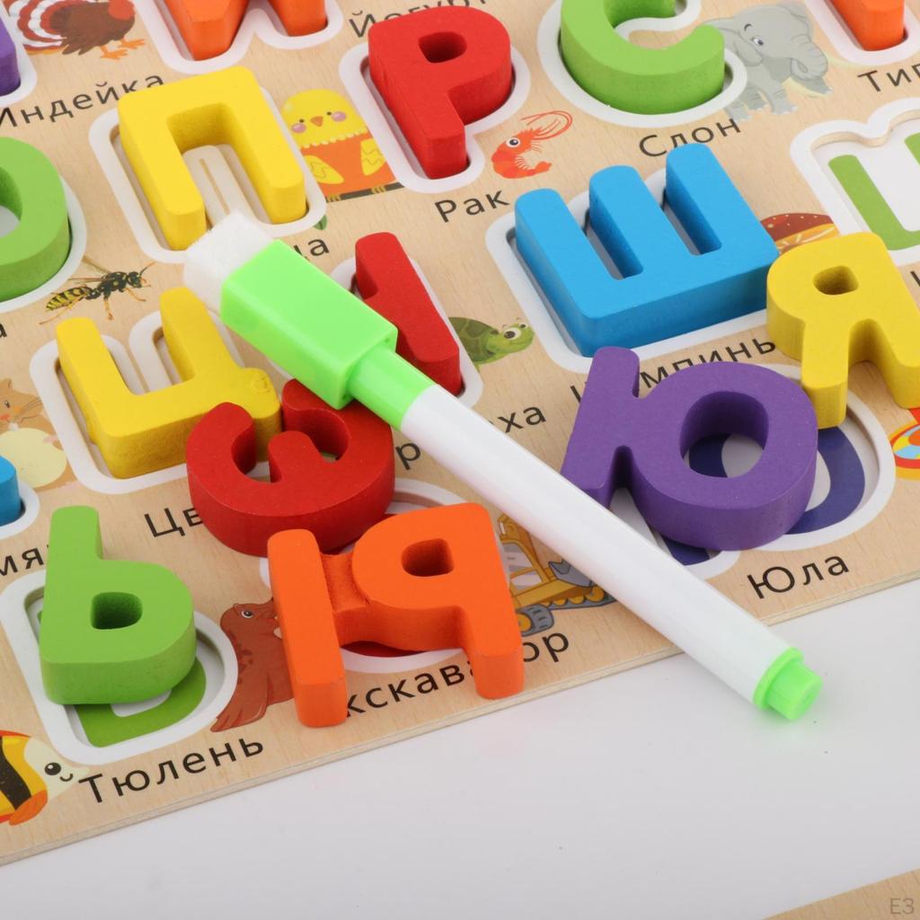 Educational Wooden Puzzle Set for Infants - Alphabet Learning Toy
