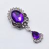 10Pcs 22*52MM NEW Retro Oval Brooch Of Acrylic Rhinestone Buttons Wedding Decoration Party Jewelry Creative Wine Glass Pendant