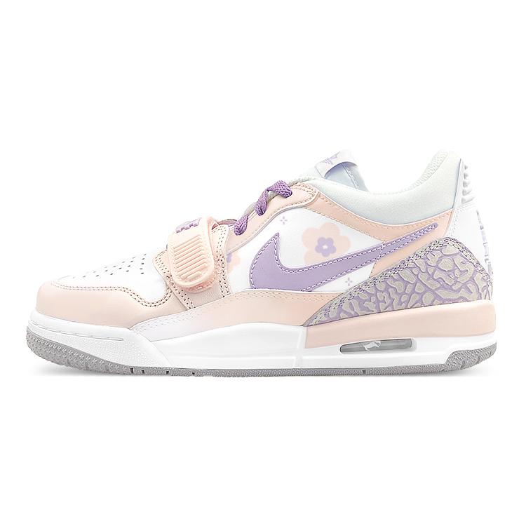 Jordan Legacy 312 Low top Vintage Basketball Shoes GS Pink Purple HF0747-151(Team116-312) 36.5