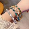 Heavy Industry Spirit Snake Shell Mother Bracelet Women's High Grade Light Luxury Snake Bone Bracelet Open