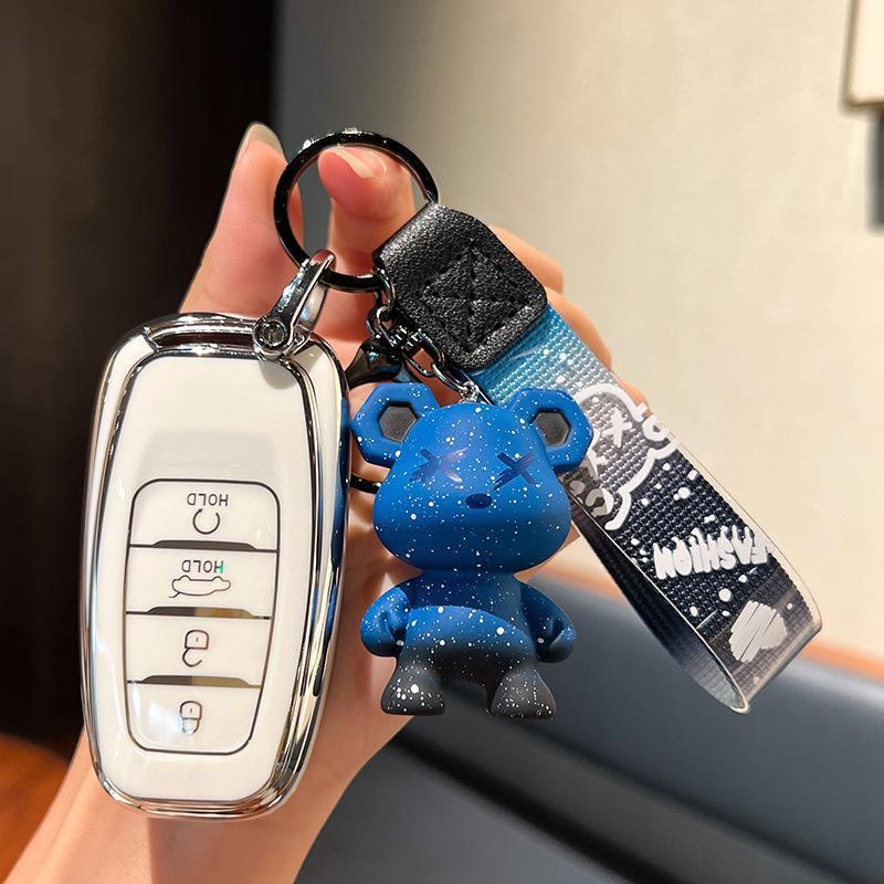 Compatible Hongqi H5/H9/EHS9 (2018-2022) Remote Key Fob Protective Case Cover.