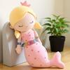 40-80Cm Kawaii Cartoon Mermaid Plush Toy Soft Fish Throw Pillow Stuffed Doll Lovely Decor Cushion Kids Boys Girls Birthday Gift
