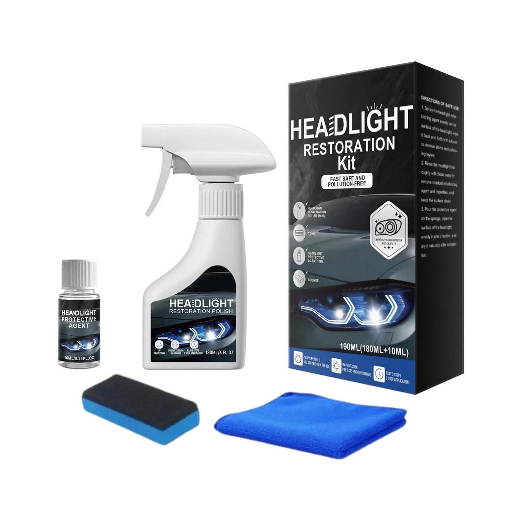 Car Headlight Polishing & Maintenance Kit - Easy Gloss and Renovation Solution