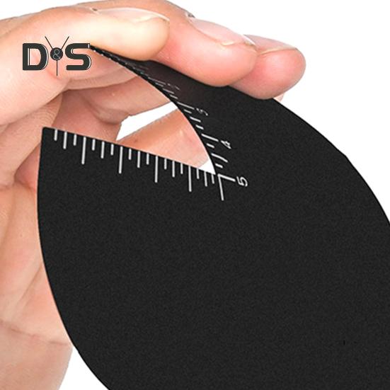 1/2 Stück Haarstyling-Vorlage für Männer, Farbverbesserung, Friseurkarte mit Messanzeige, Anleitung zur Haarlinienaufstellung für Männer, Formgebung der Haarschnitt-Vorlage