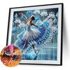 5D DIY Partial Special Shaped Drill Diamond Painting Kit Girl Decoration 30x30cm