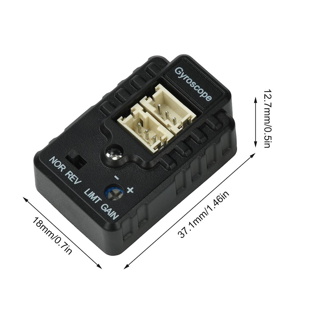 Gyroscope Ultra-Compact Dual-Axis Gyroscope for RC Cars and Boats with Precise Drift Control For FUTABA JR Sanwa Hi-tec GWS FS
