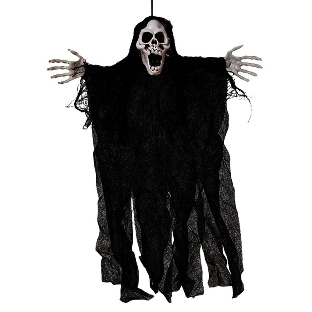 Scary Hanging Skeleton Ghosts Halloween Horror Scary Ghosts Props for Outdoor Porch Patio Tree
