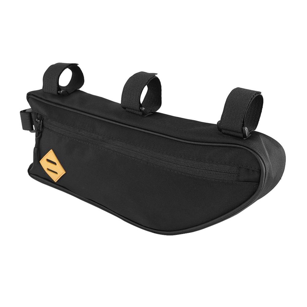 Large Capacity Bike Triangle Frame Bag Black Bike Front Top Tube Bag  Cycling Equipment