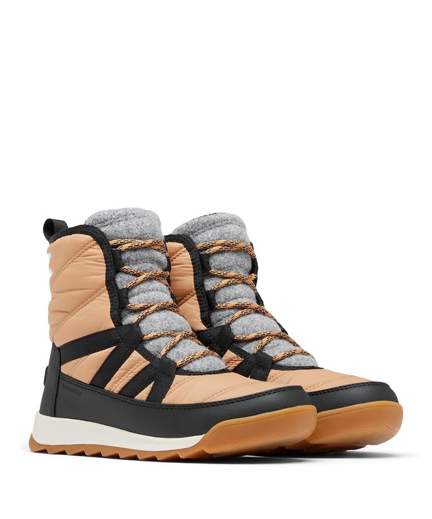 Sorel Whitney 2 Plus Lace Waterproof Size Tawny NL5162 Boots, Women's, 25.0cm, Buff, Black,