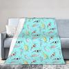 Fancy Ornamental Aquarium Shrimp Partten Blanket Fleece All Season Breathable Warm Throw Blanket for Home Outdoor Quilt