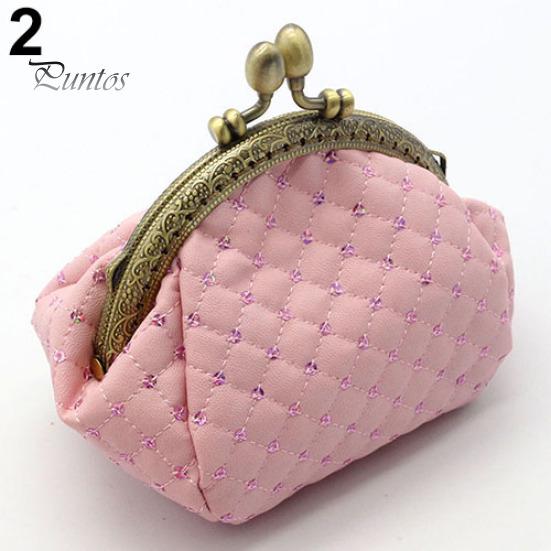Women Fashion Rhombic Pattern Wallet Card Coin Purse Clutch Handbag Mini Bag