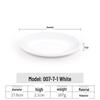 White Melamine Plastic Round Plate for Catering and Restaurant Dining