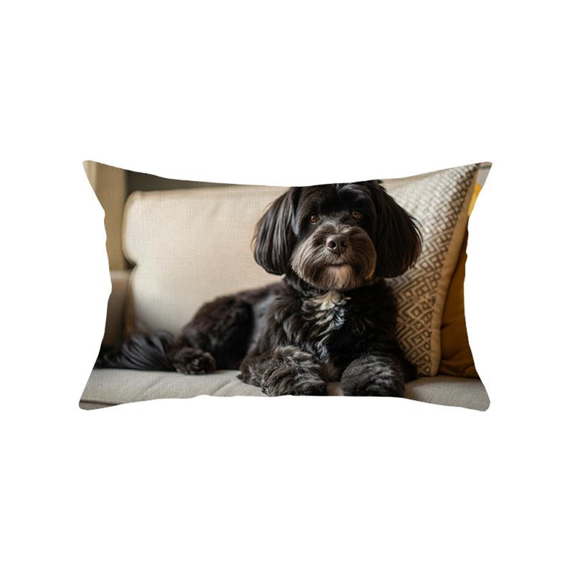 Waist Pillowcase Atmosphere Living Room Sofa Pillow Cover Polyester Printed Cushion Cover