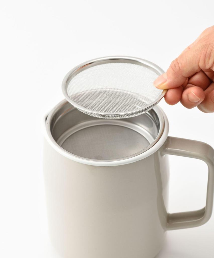 BRUNO Enamel Oil Pot, 1.0L, Fuji Enamel Collaboration, Greige, BHK297-GRG