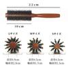 MONOW Roll Boar Bristle Hair Blow Dry Wooden Hair Care Large Size Brown Brush, Brush, Brush, Comb, Brush, (4.9cm),