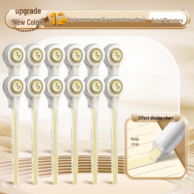 Portable Refillable Correction Tape Pen – Pen-Style, Large Capacity, Ideal for Students