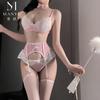Sexy lingerie sexy three-point lace bra seduction pajamas passion split suit free uniform