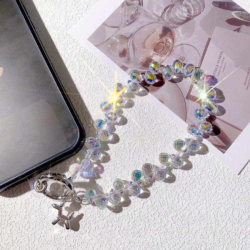 

Trendy Handmade Crystal Strawberry Phone Lanyard Women s Mobile Phone Chain with Metal Buckle 01