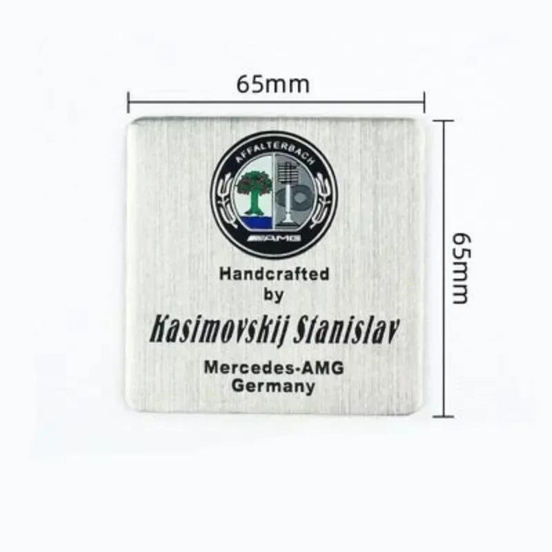 ESU5 Engine Nameplate Sticker 65mm AFFALTERBACH AMG Engine Sticker Interior Badge Sticker For AMG Mercedes-benz Maybach Car Styling