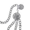 Round Pendant Zinc Zinc Alloy Chains Adjustable Waist Chain Aluminum Chain Women Body Chain Metal Belts