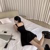 Suspender Dress Womens Summer Small A-word Short Skirt High-end Temperament Waist Skirt