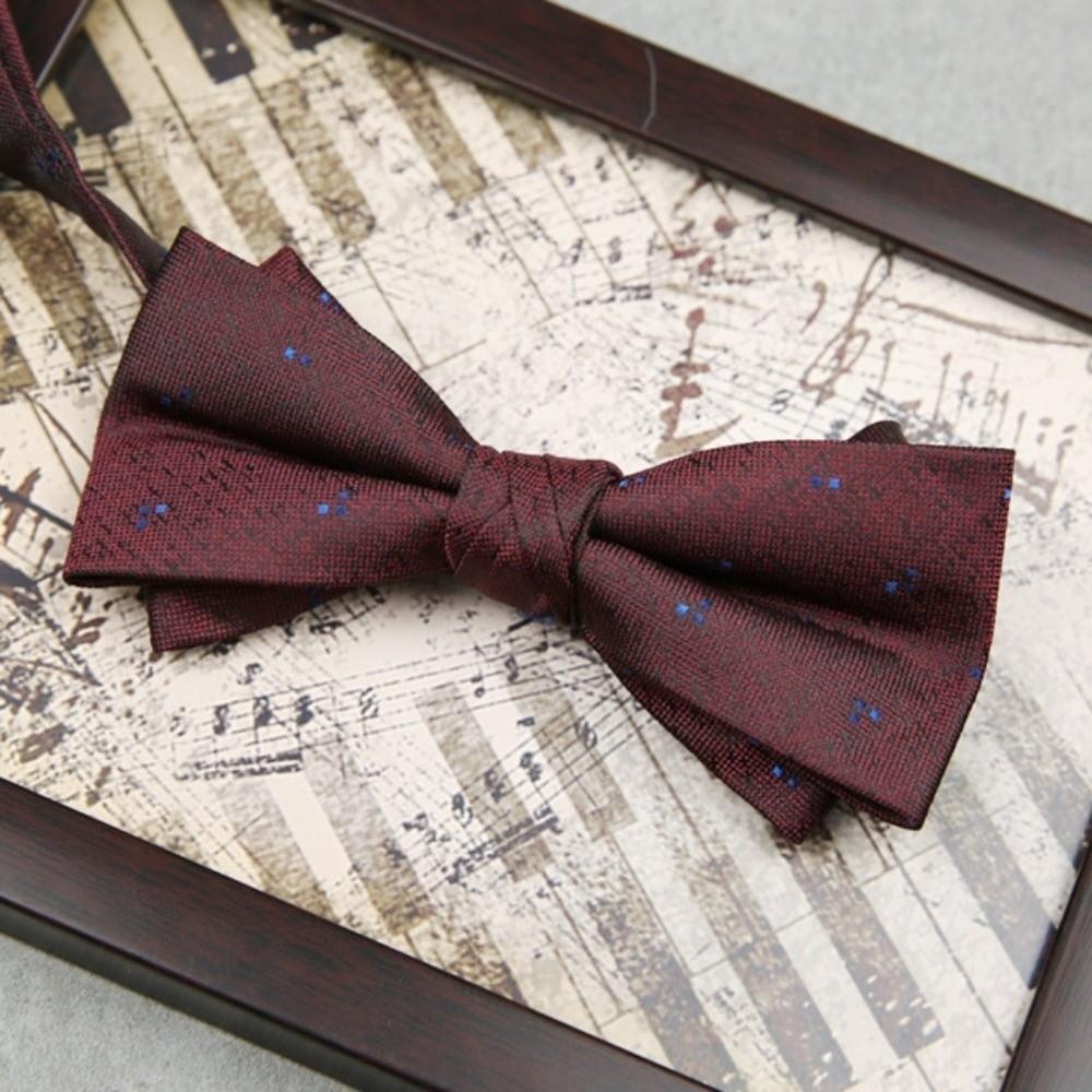 Soft Red Serise Bow Tie Bowknot Bridegroom Groomsman Cravat Creative Men Necktie  Chinese Wedding