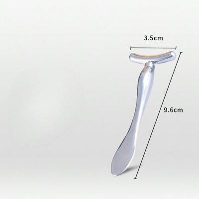 1pcs Portable Zinc Alloy Beauty Massage Stick, Face Lift V-Face Instrument, Face Cream Facial Mask Introduction Stick Skin Care Tool