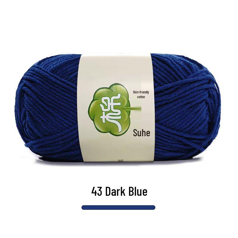 Suhe 5-Ply Combed Cotton Yarn for Children's Hand-Knitted Dolls & Blankets