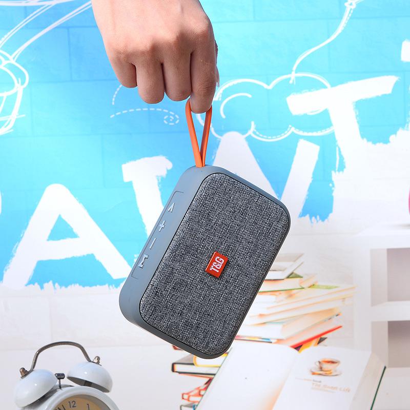 TG506 Portable Bluetooth Speaker with Heavy Bass, Subwoofer, Card Slot, USB Flash Drive, Radio, and Outdoor Charging Capability.