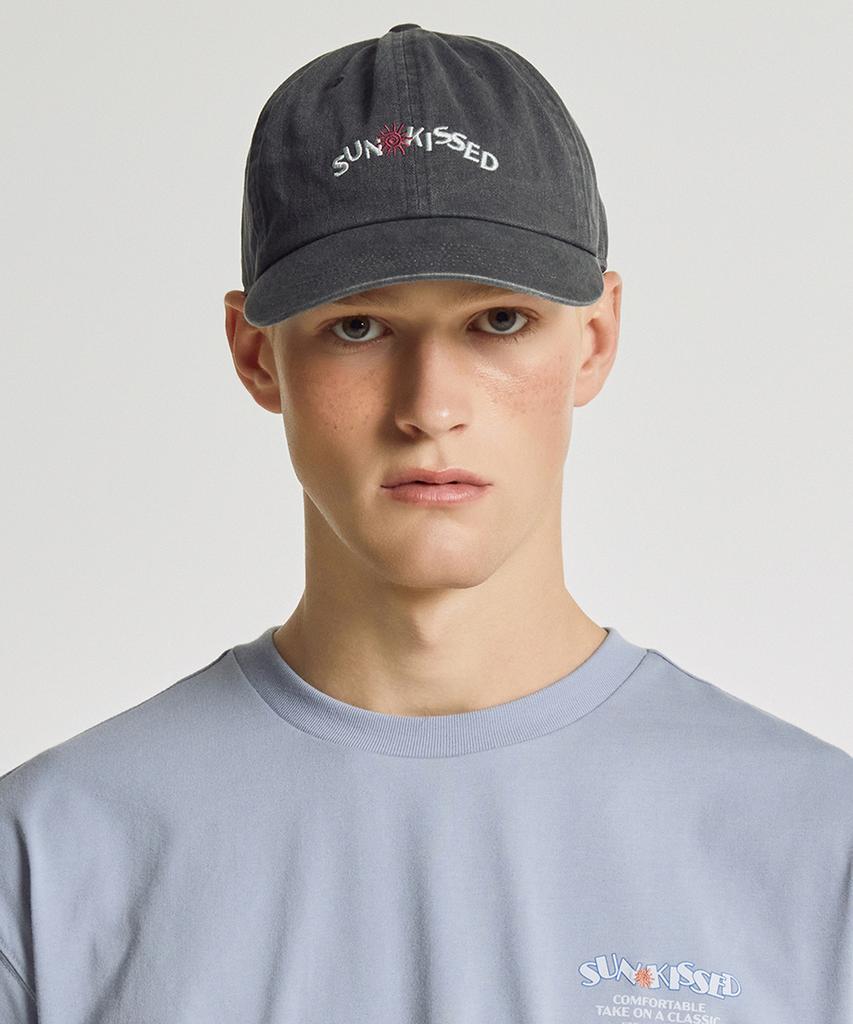 Nyuballanseu Nbgdgca013 / Sun-Kissed Dyed Ball Cap (Charcoal)