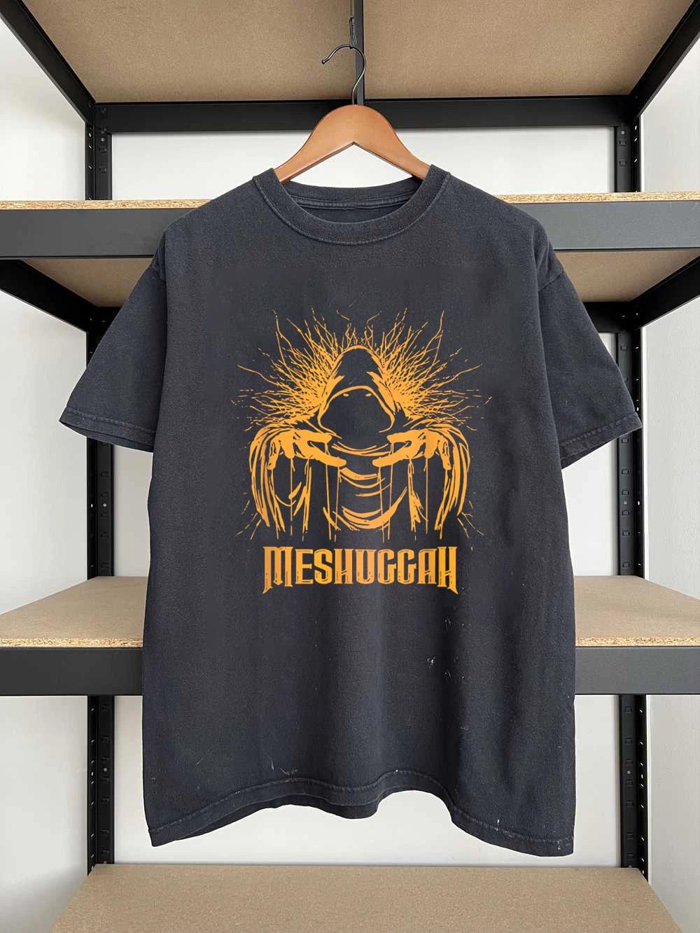 Rare Meshuggah Band Cotton Black Short Sleeve Shirt Unisex S to 5XL OT111 XXL