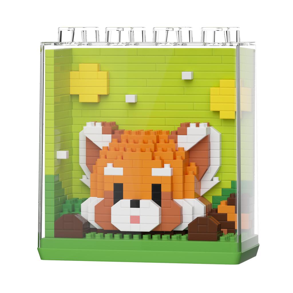 Non-Toxic Cute Animal Micro Panda Model Building Block Kids Mini Pets With Display Box City Cartoon Animal Diamond Bricks Toys