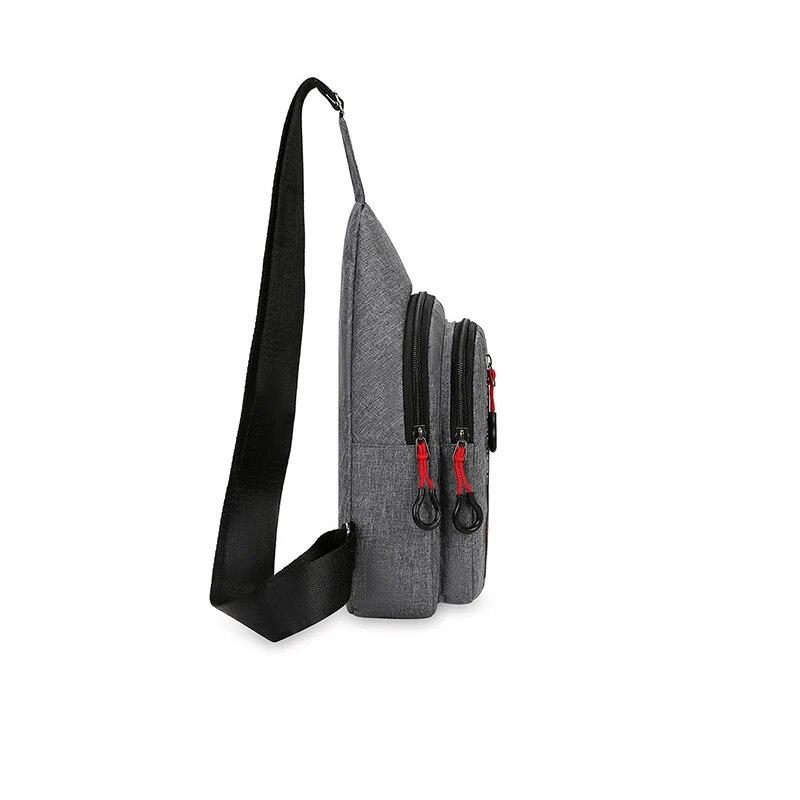 Borsa da petto da uomo 2024 Nuova borsa a tracolla alla moda casual da uomo Zaino da ciclismo coreano