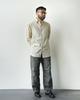 Bancheu Bgs Chambray Selvedge Cotton Work Shirt - Ecru