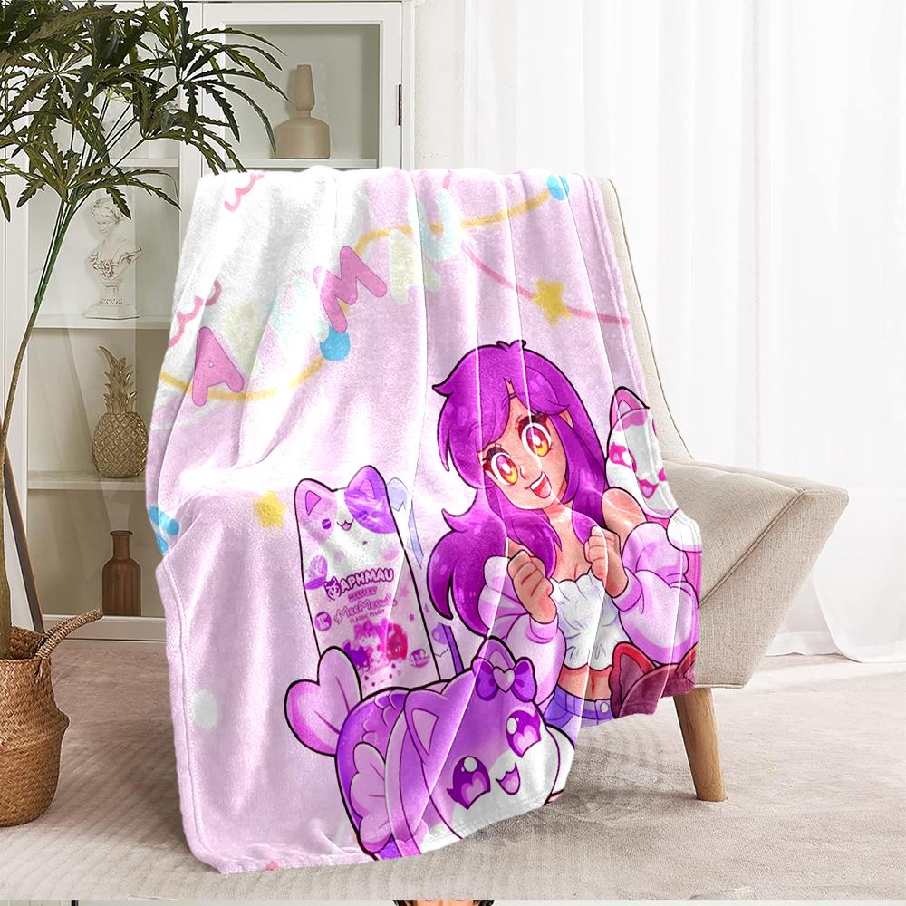 Aphmau Theme Printed Blanket - Perfect for Couch, Bed, Travel & Outdoor Use | Machine Washable, Cozy & Durable.