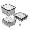 ABBP-Efficient Tofu Press With 3-Layer Draining System - Built-In Drainage, Dishwasher Safe, Ideal For Kitchen Cooking