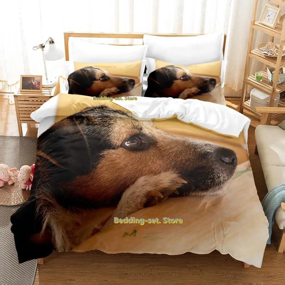 

Новий набір постільної білизни Джек Рассел тер єр Односпальне ліжко з двома односпальними ліжками розміру king-size для дорослих і дітей. Комплекти ковдр для спальні. AU Single 140x210cm