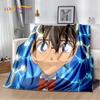 Detective Conan Cartoon Anime Soft Plush Blanket,Flannel Blanket Throw Blanket for Living Room Bedroom Bed Sofa Picnic Cover 3D