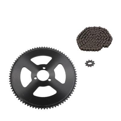 Chain and Sprocket Kit 80T 25H 34mm 3 Holes Sprocket 10T H Hole Chain Sprocket 146 Links Chain
