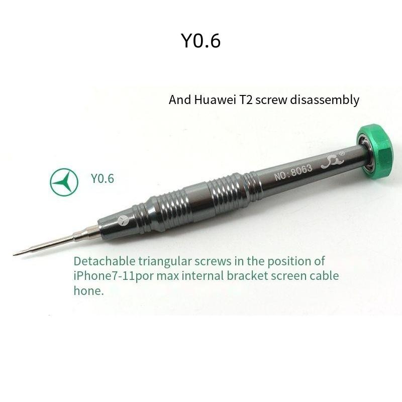 S2 Alloy Steel Precision Screwdriver Aluminum Anti Slip Handle 360 Silent Bearing Magnetic Tip for iPhone Samsung Huawei Repairs 4