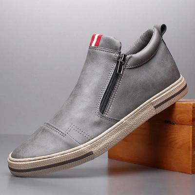 Fashion Men's Casual Shoes 2024 New Shoes Men's Shoes Trendy Autumn Double Zipper Casual Men's Sneakers All-match Trend