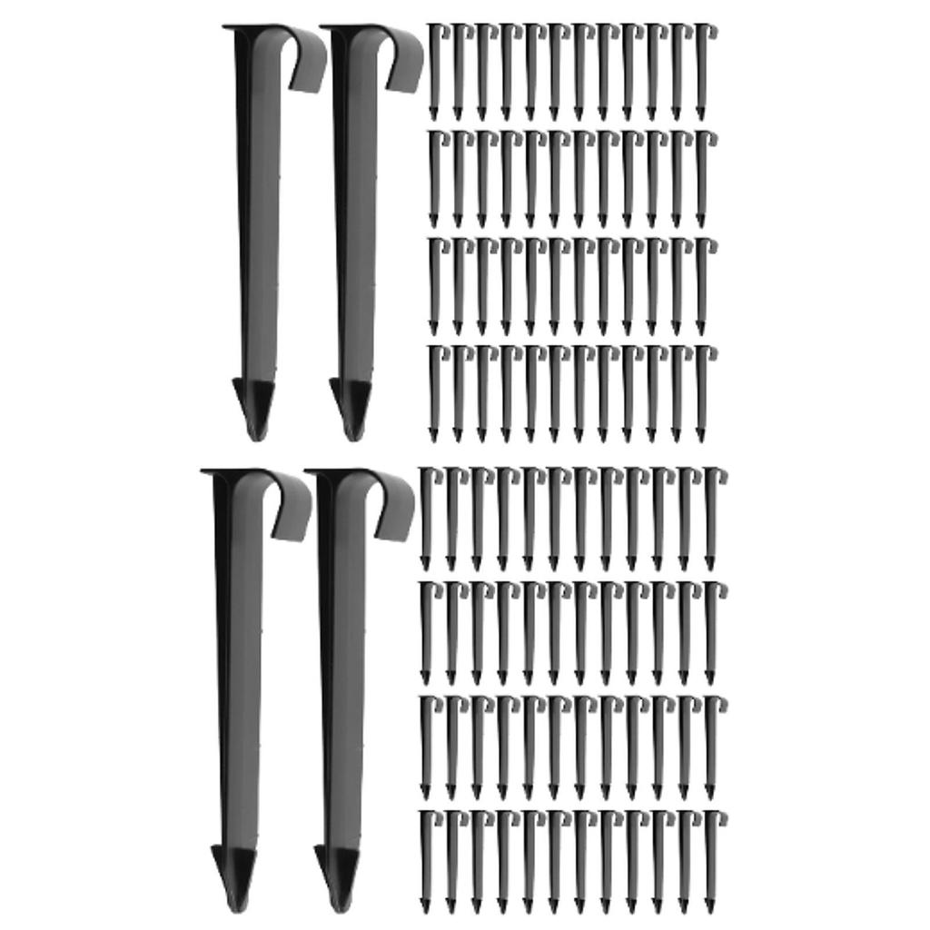 50pcs Landscape Stakes Grounding Stakes Anchoring Spikes Garden Stakes for Patio