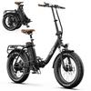 Foldable Electric Bicycle ONESPORT OT16 Max, 500W Motor, 48V 18Ah Battery, Top Speed 25 Km/h, Cruising Range 120km, 20*4.0 Inch Tires