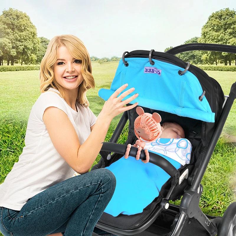 Camping Fan Portable Rechargeable Clip-on Handheld Cart Household Use Trolley 3 Speeds Electric Mini Powerful Merchandises Home