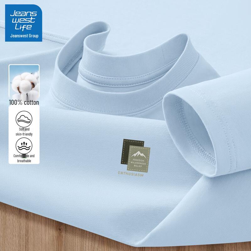 

JEANSWEST LIFE Men s Cotton Round Neck Long Sleeve Pullover L