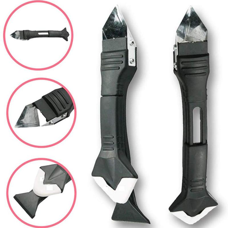 1Set Caulk Nozzle Applicator Silicone Scraper Sealant Caulking Smooth Remover Tools Kit Floor Caulk Finisher Grout Accessoriess