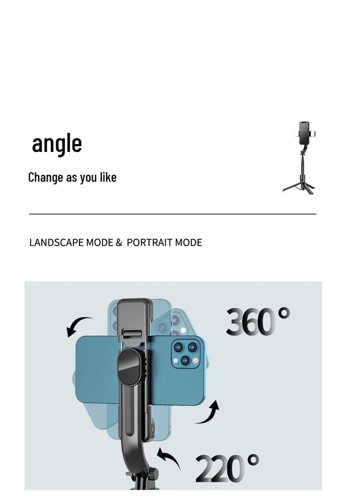 L12 Bluetooth Selfie Stick & Desktop Stand: Extendable Beauty Camera Tripod for Live Streaming