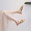 Cross-word slippers women's high-value summer out new fashionable versatile beach cool slippers soft