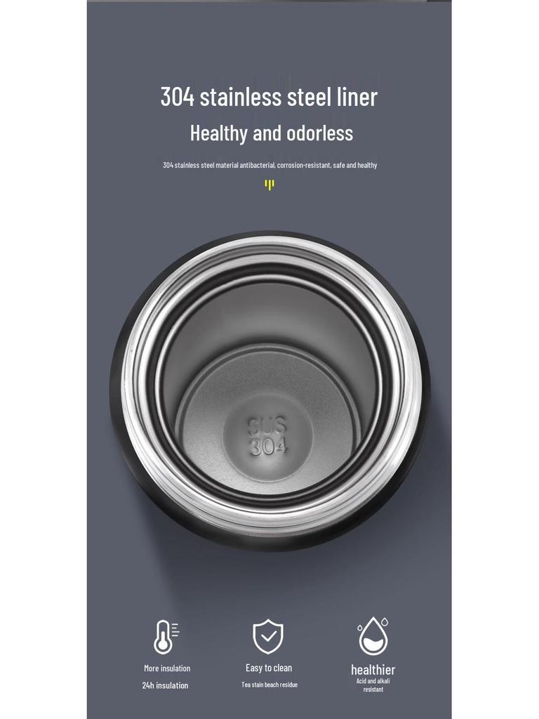 Smart Stainless Steel Insulated Cup with Touch Temperature Display - Office & Business Tea Brewing Gift