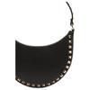 Valentino Garavani Rockstud Fecho de Zíper Mini Bolsa Tote de Couro de Bezerro Bolsa de Ombro Bolsas Femininas Preto W2P0AI7VSH0NO